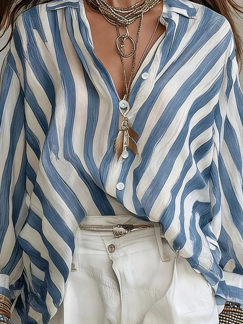 Striped Loose Fit Shirt