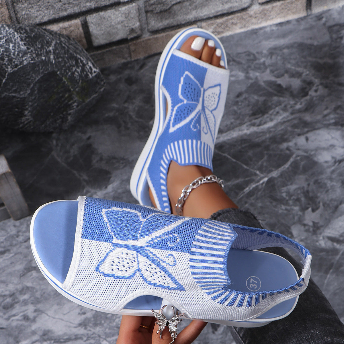 Open Toe Wedge Sandals