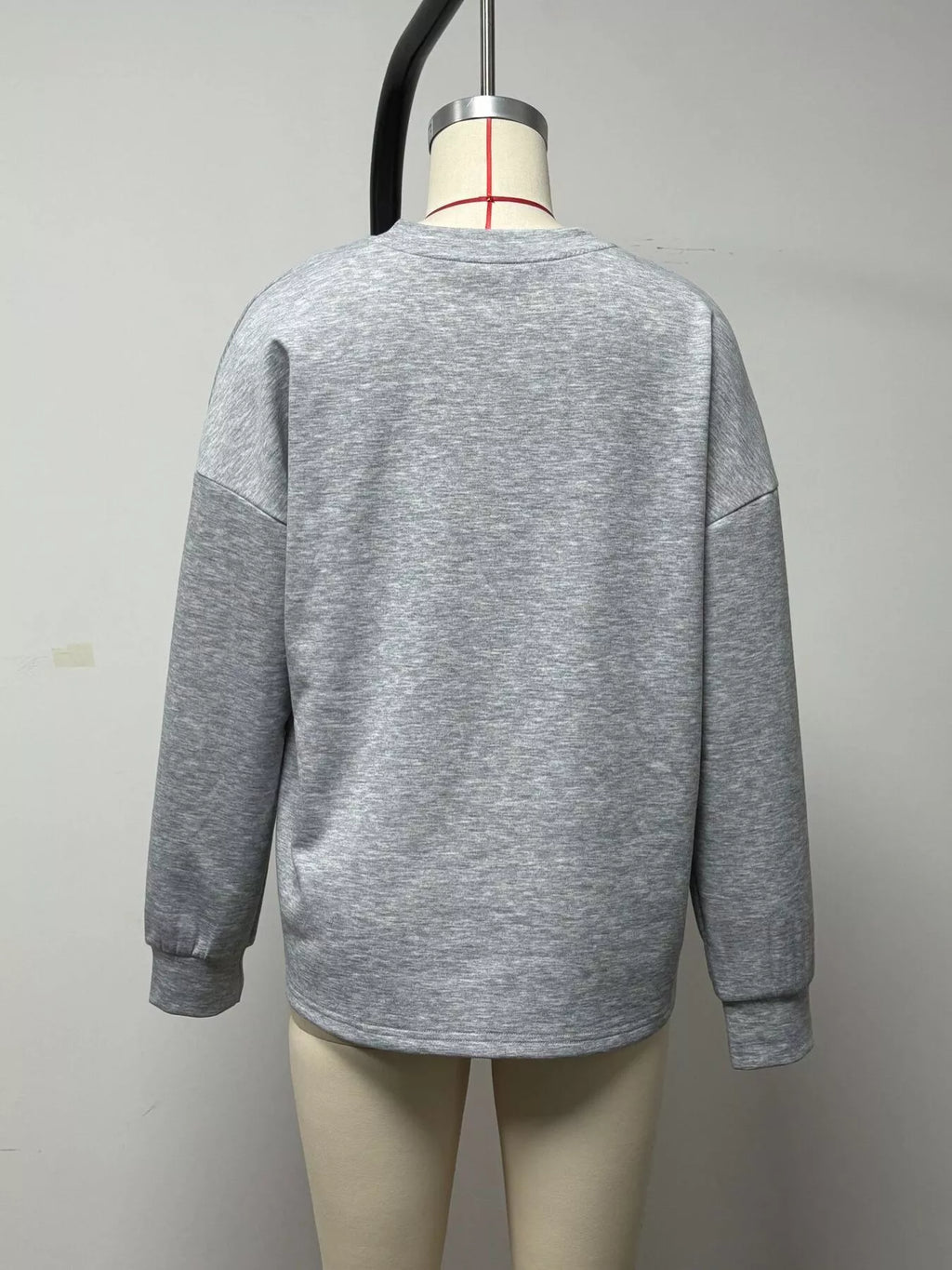Quarter-Zip Dropped Shoulder Sweatshirt