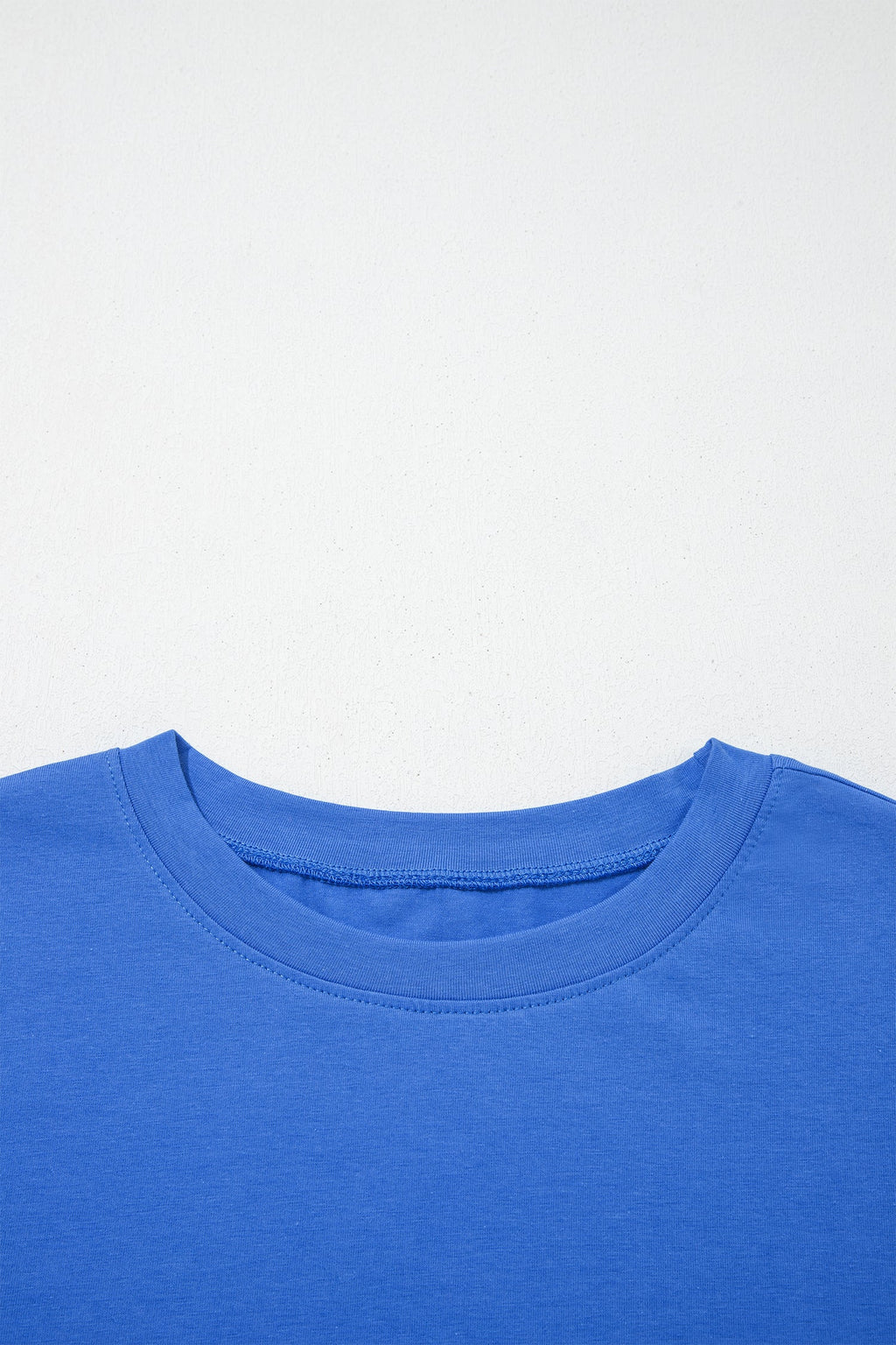 Dark Blue Varsity Striped Short Sleeve Crew Neck T Shirt