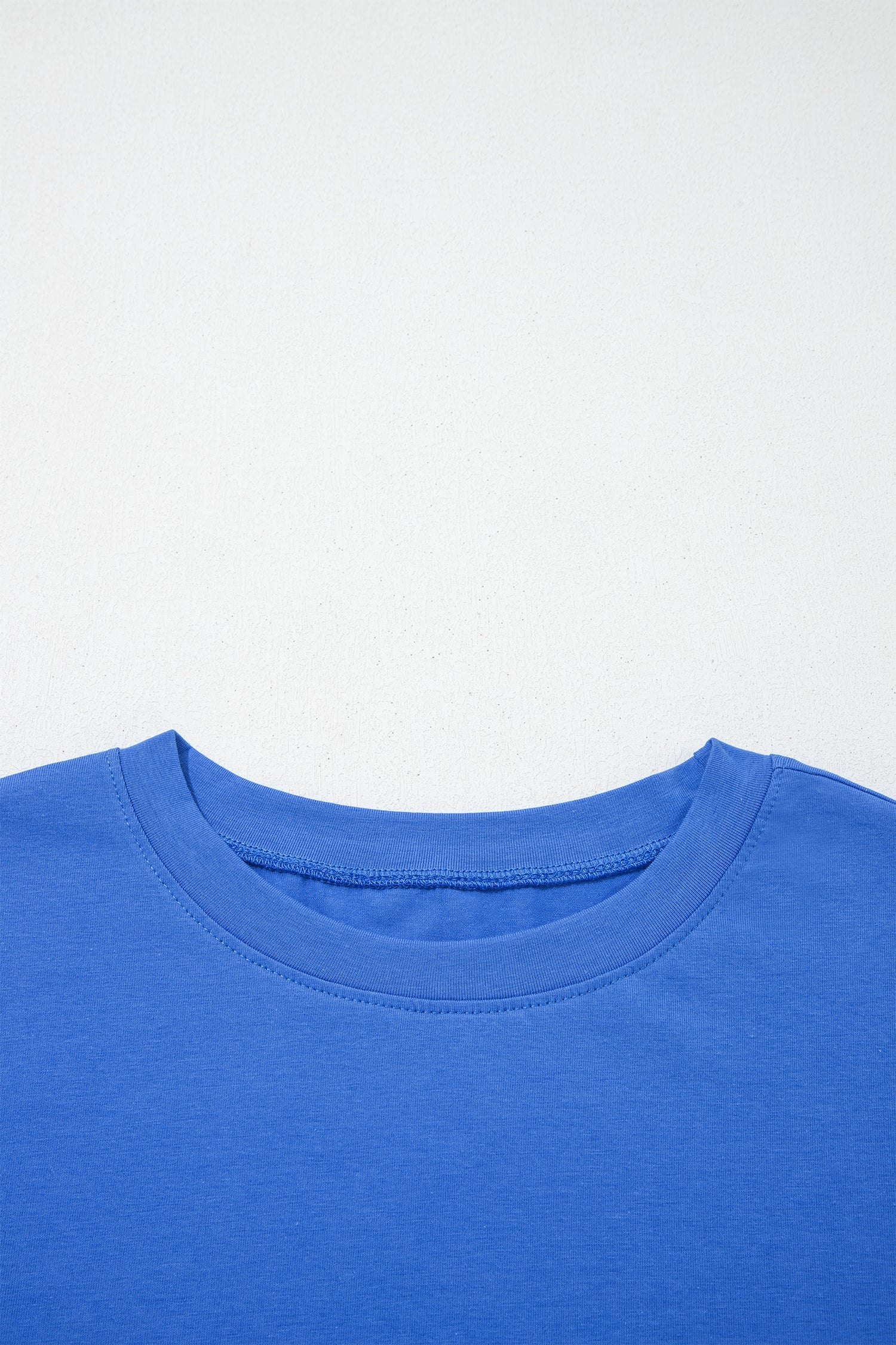 Dark Blue Varsity Striped Short Sleeve Crew Neck T Shirt