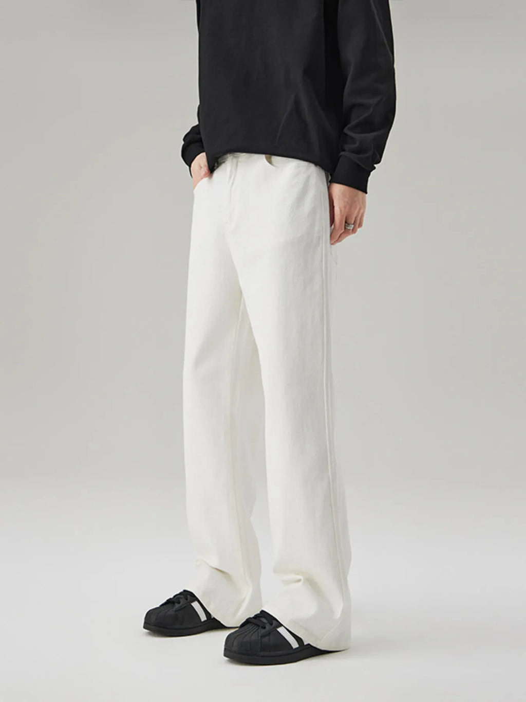 Men's Full Size Wide Leg Casual Jeans Plus Size