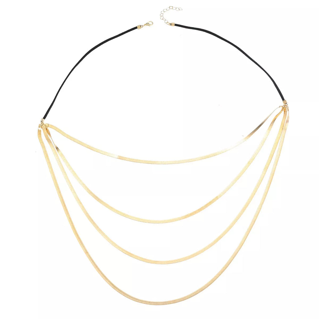 Multi-Layered Snake Chain Necklace