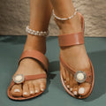 Toe Loop Flats Sandals