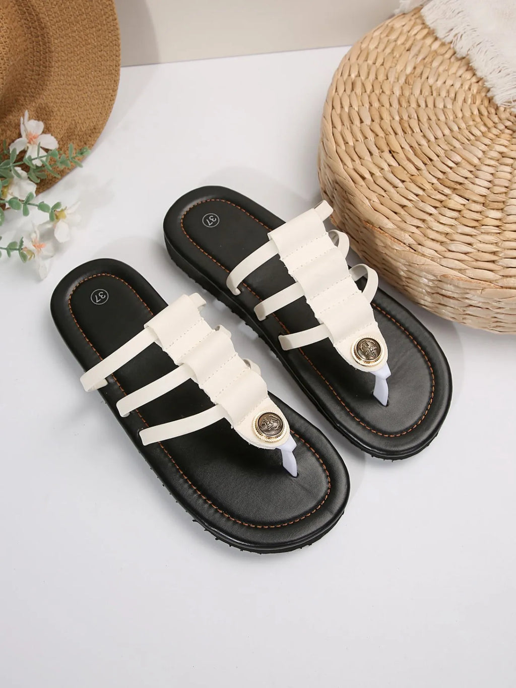 Multi-Strap Toe Post Sandals