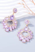 Alloy Rhinestone Chandelier Dangle Earrings