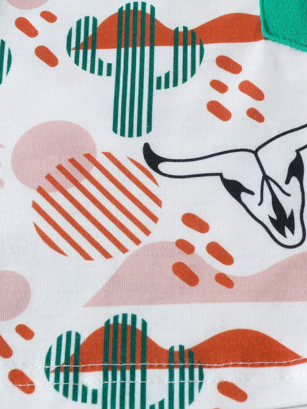 Children's Cactus Cowboy Print Pocket Tee & Shorts Set