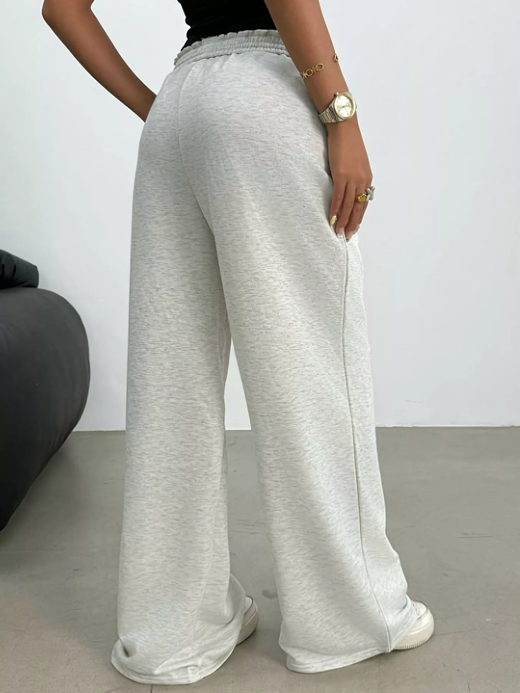 Wide Leg Drawstring Sweatpants