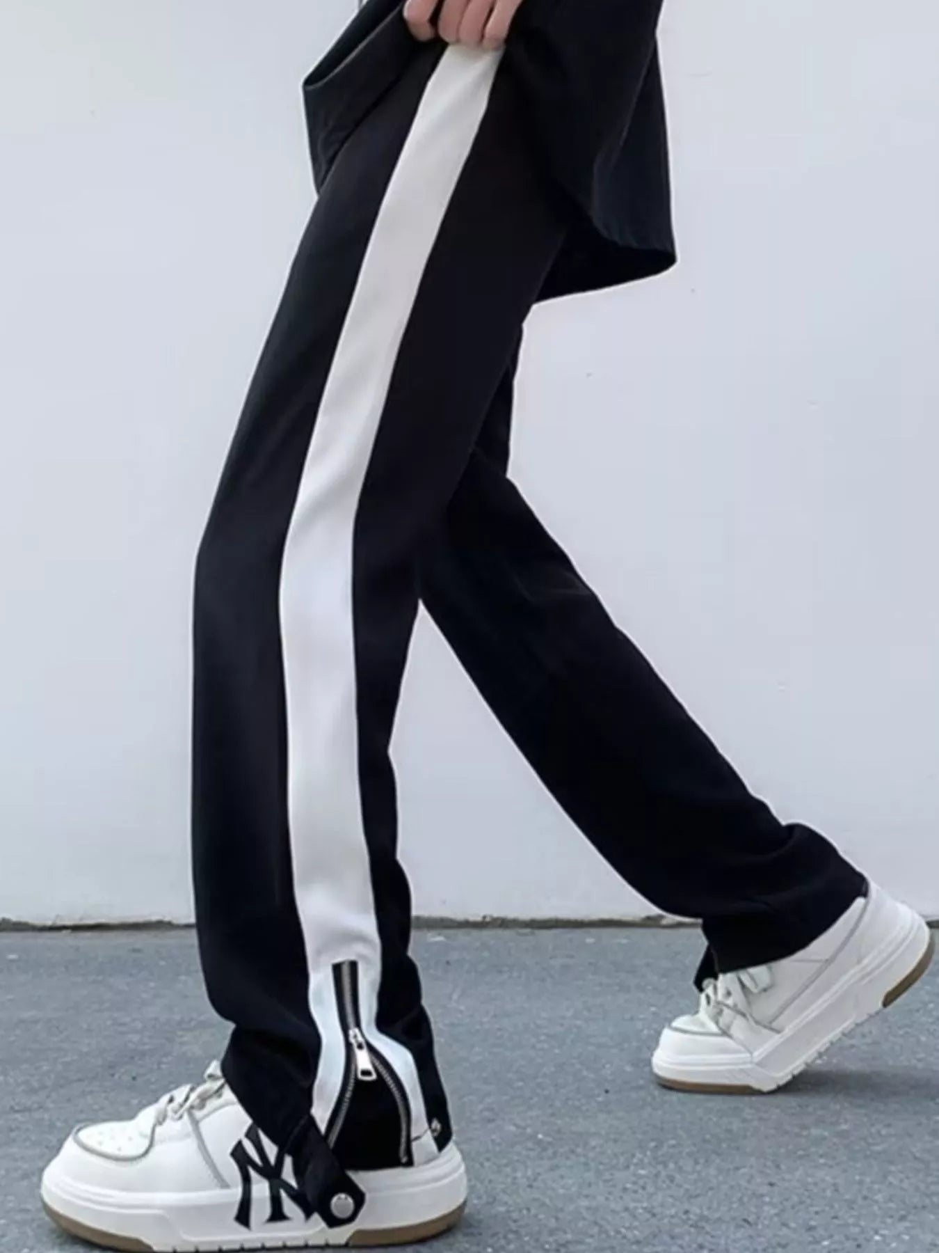 Men's Plus Size Side Stripe Relaxed Fit Pants