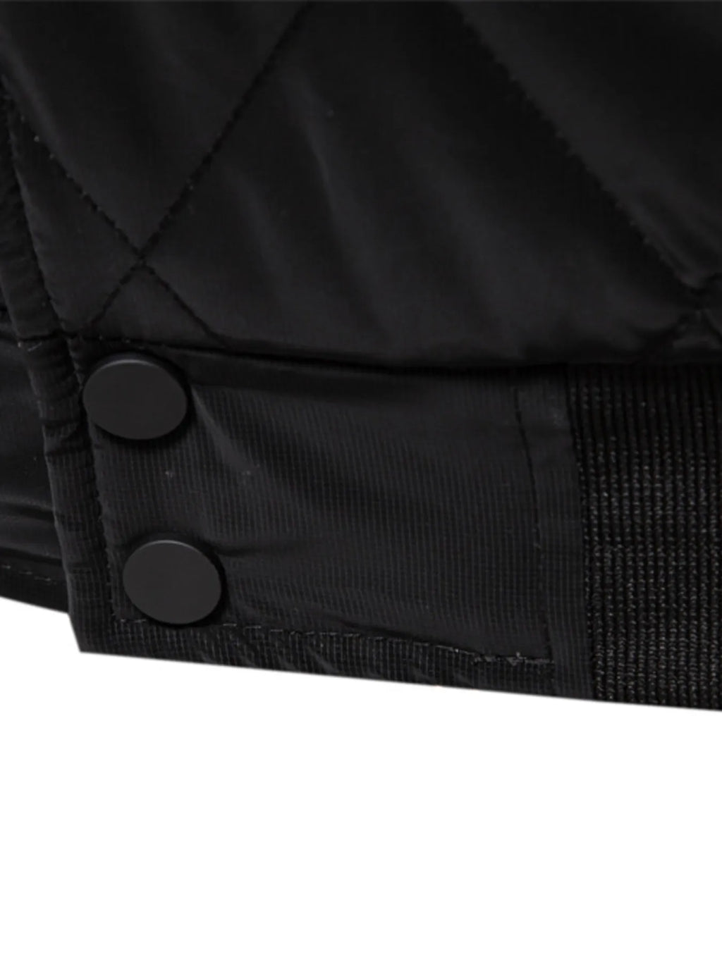 Men's Quilted Snap Down Long Sleeve Jacket