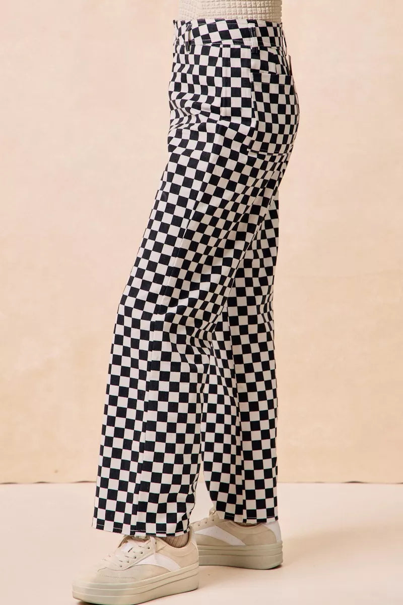Gameday Checkered Print Pants