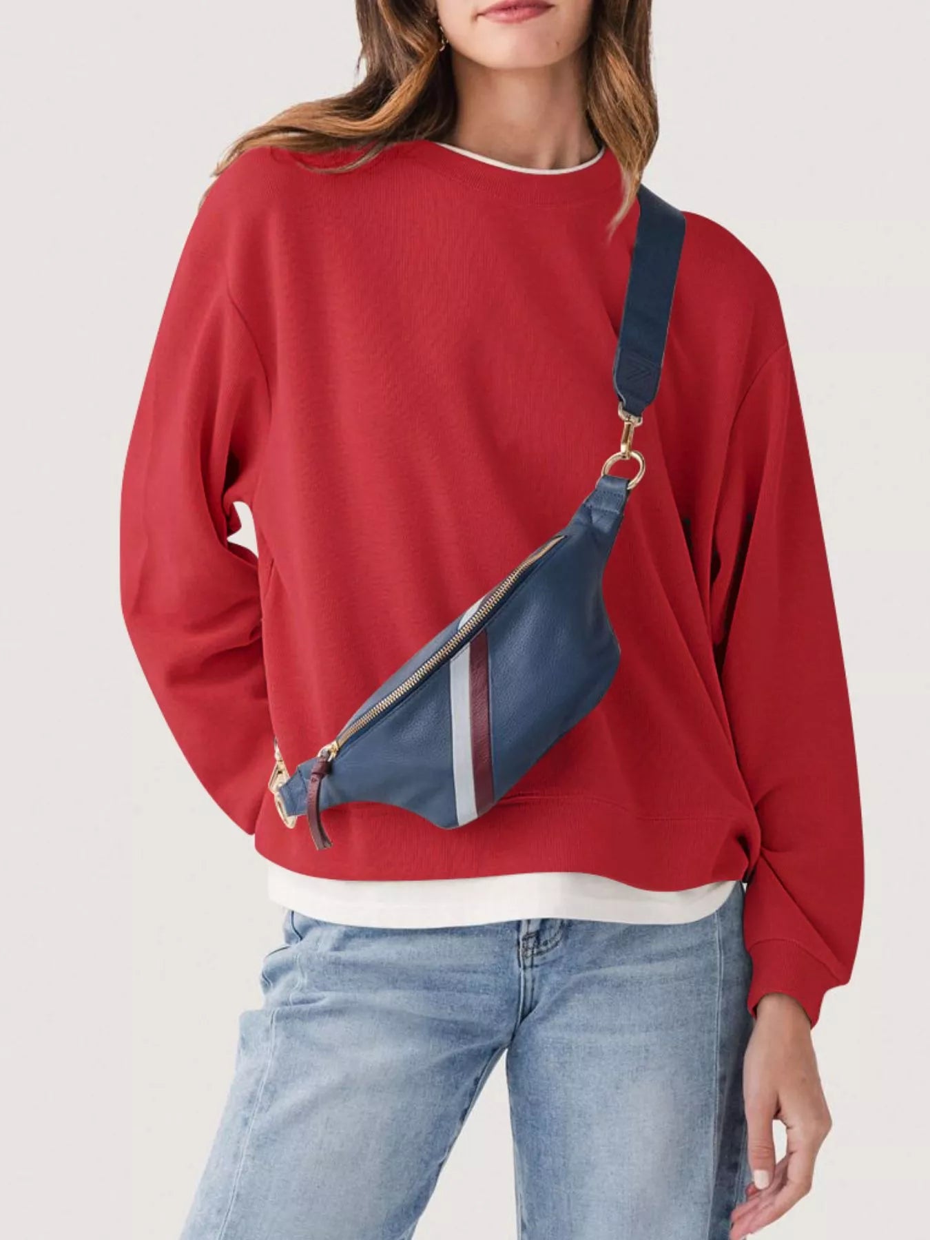 Oversized Crew Neck Sweatshirt