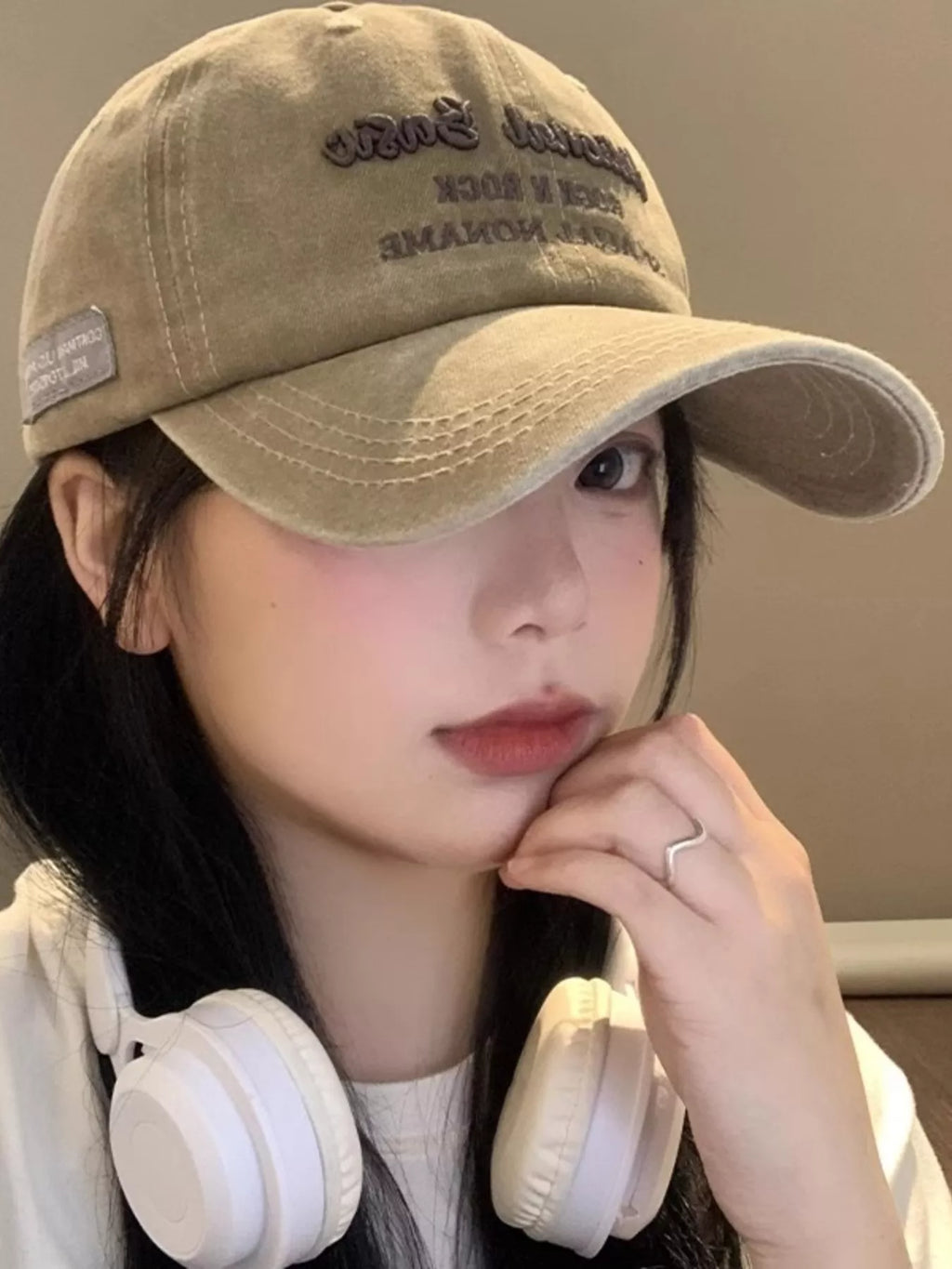 Embroidered Washed Baseball Cap