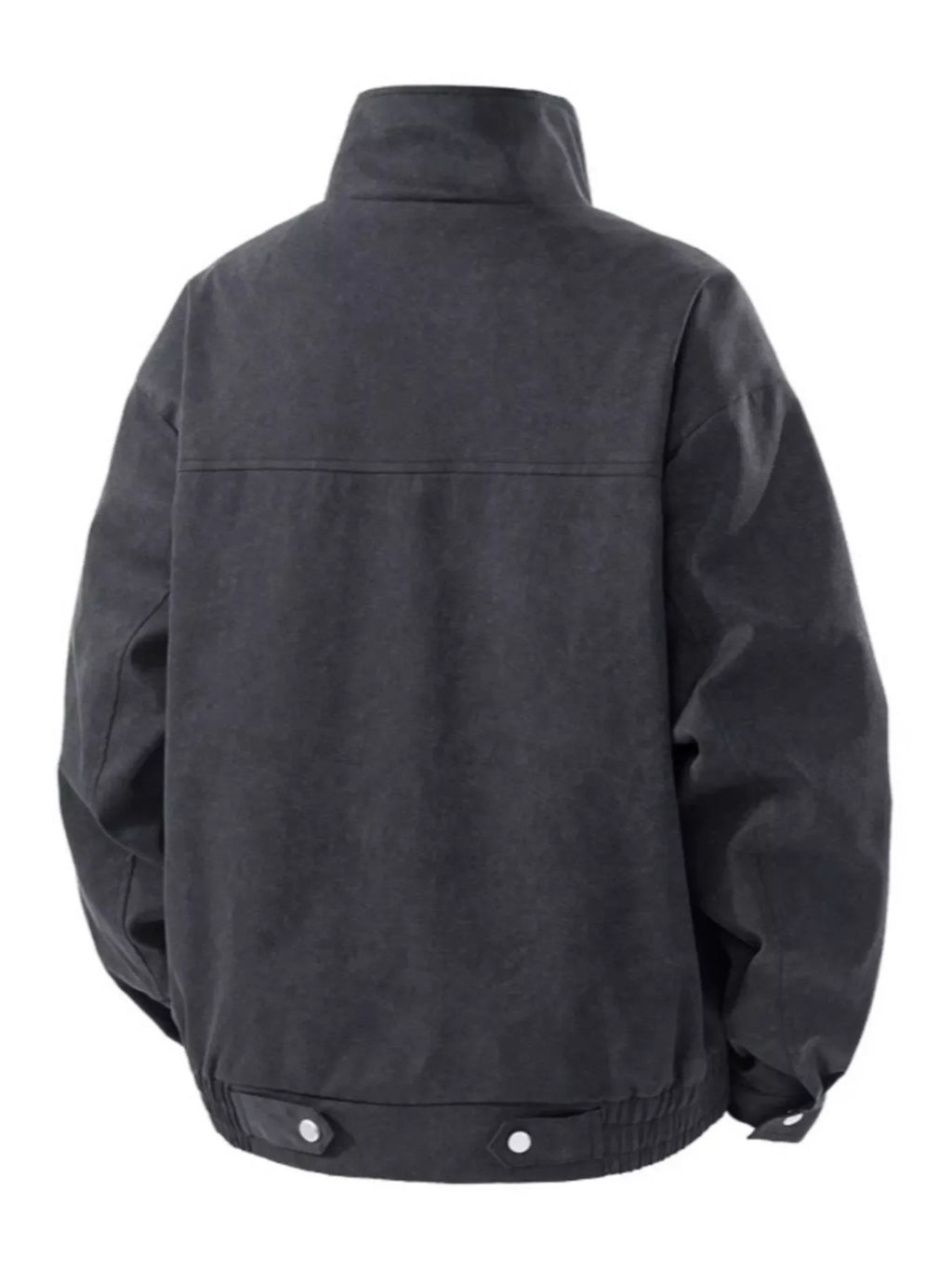 Men's Plus Size Casual Stand Collar Zipper Jacket