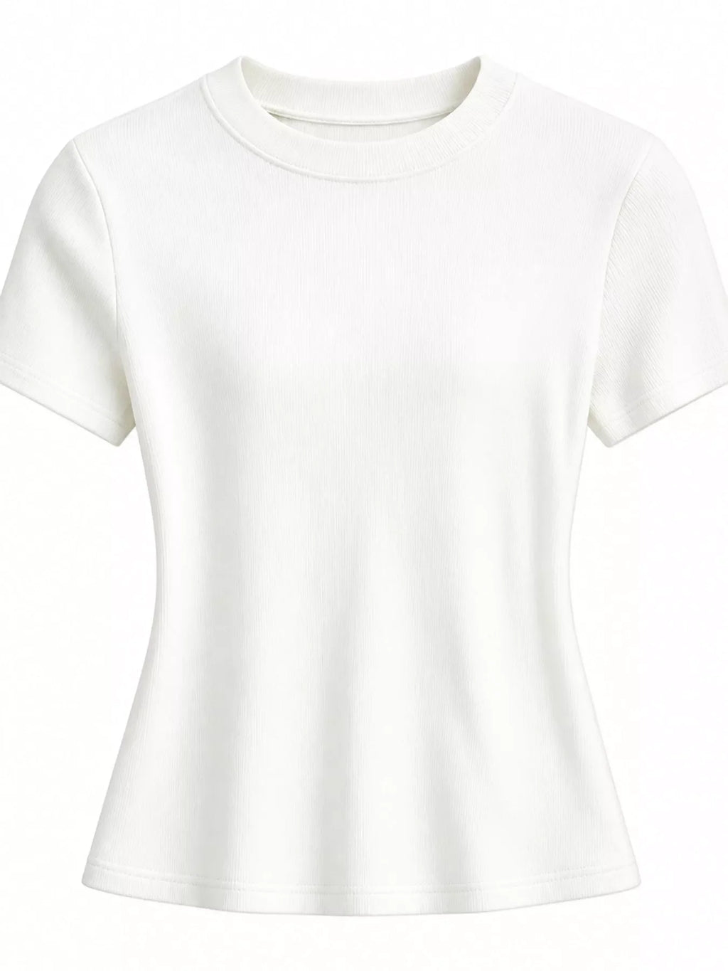 Slim-Fit Crew Neck Basic T-Shirt