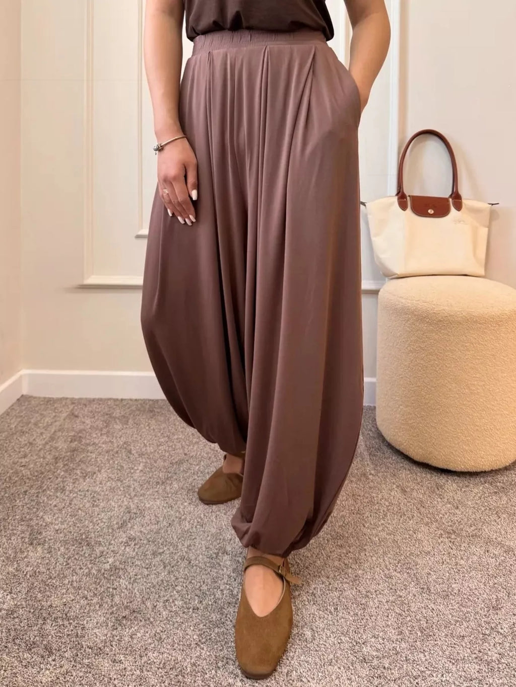 High-Waisted Wide-Leg Pants