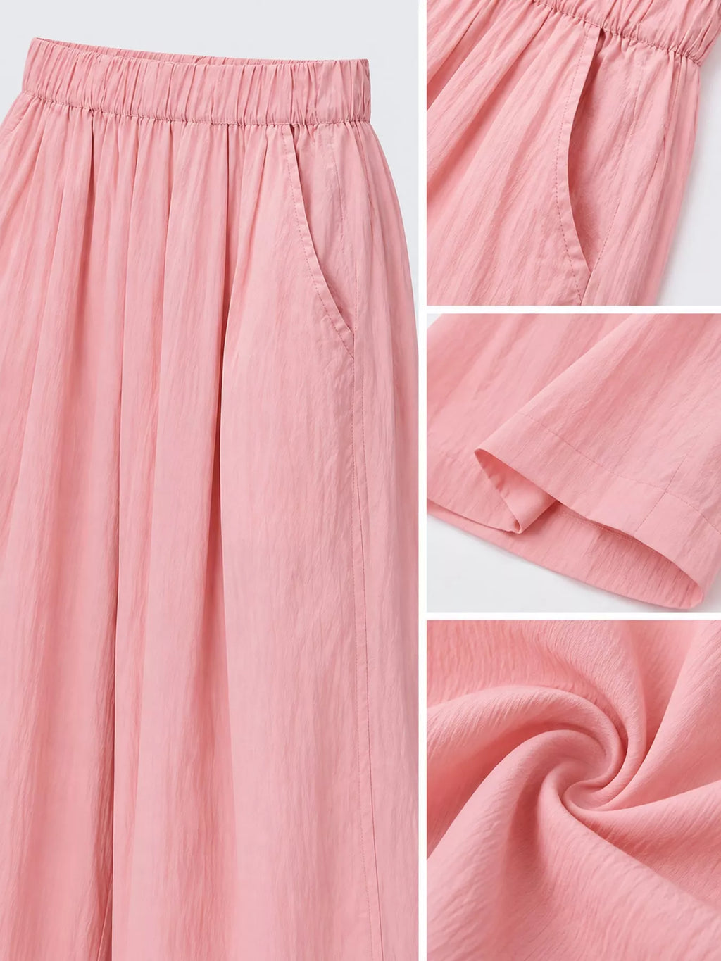 High-Waisted Loose Fit Wide-Leg Casual Pants