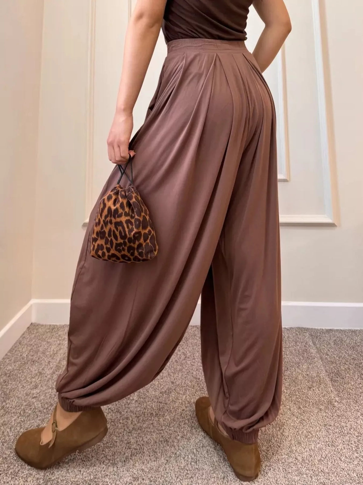 High-Waisted Wide-Leg Pants