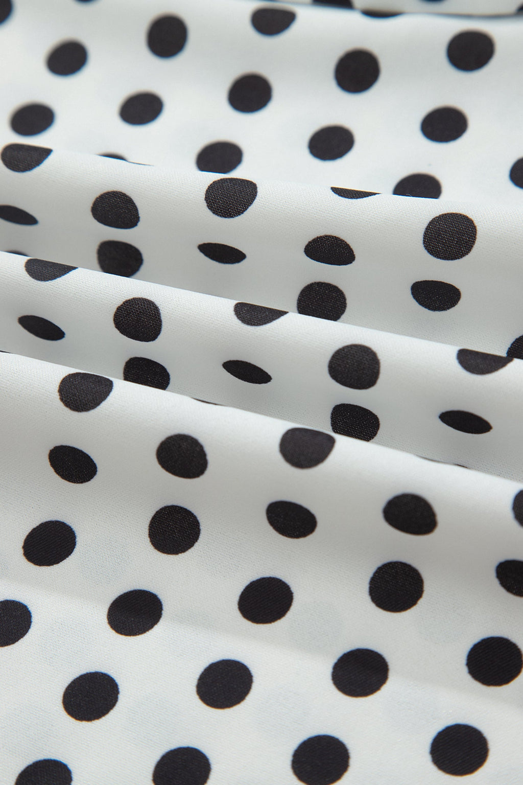 White Polka Dot Off Shoulder Bow Knot Short Sleeve Blouse