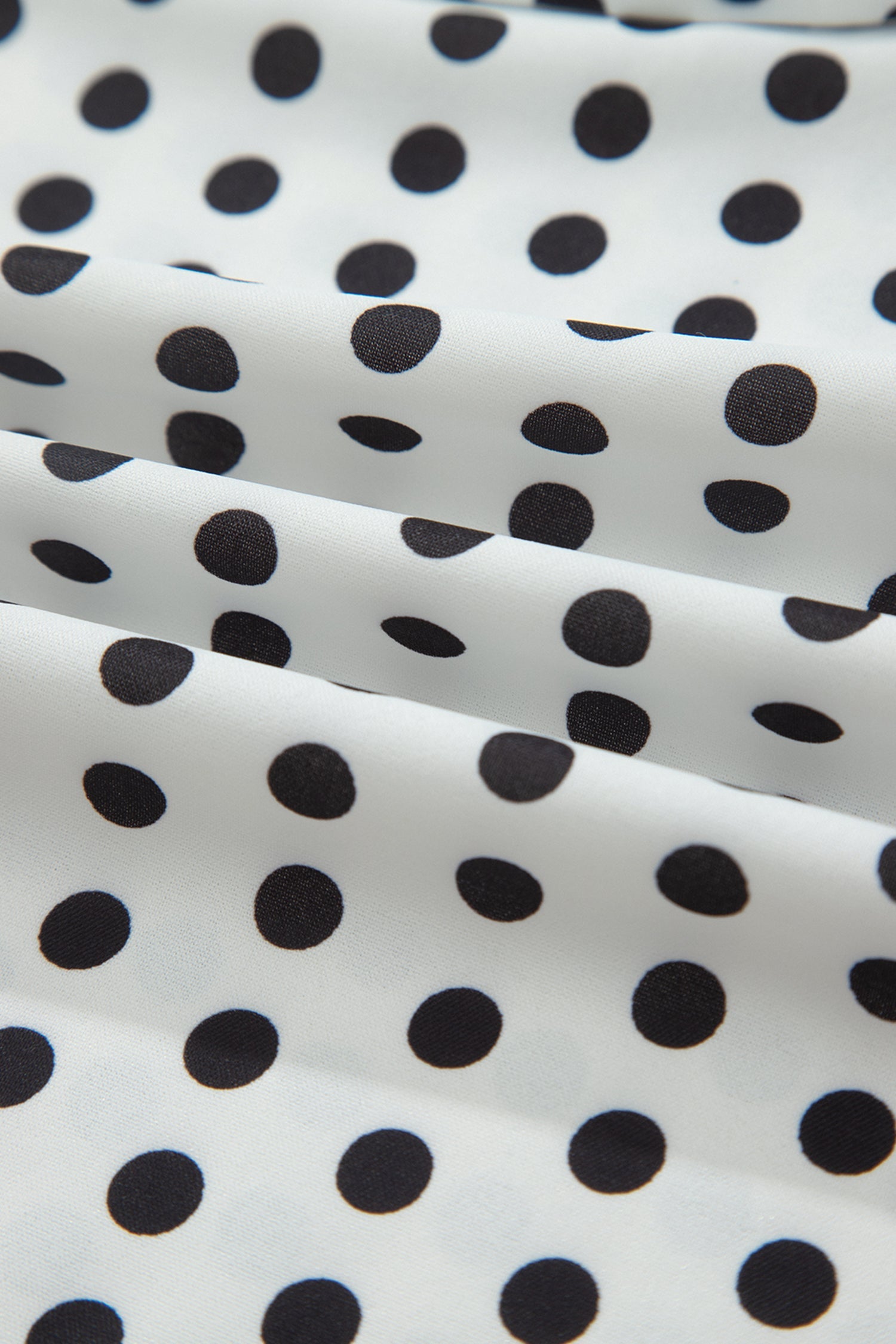 White Polka Dot Off Shoulder Bow Knot Short Sleeve Blouse