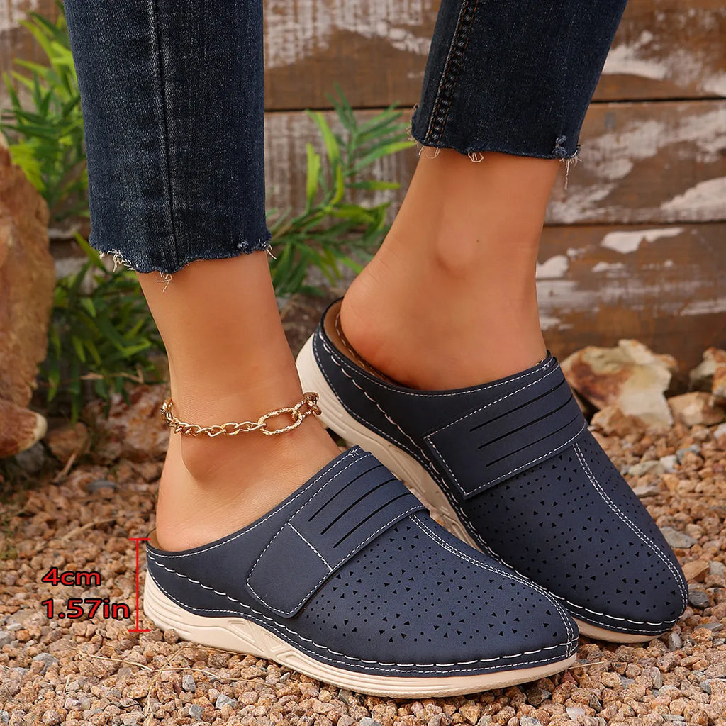 Round Toe Wedge Sandals
