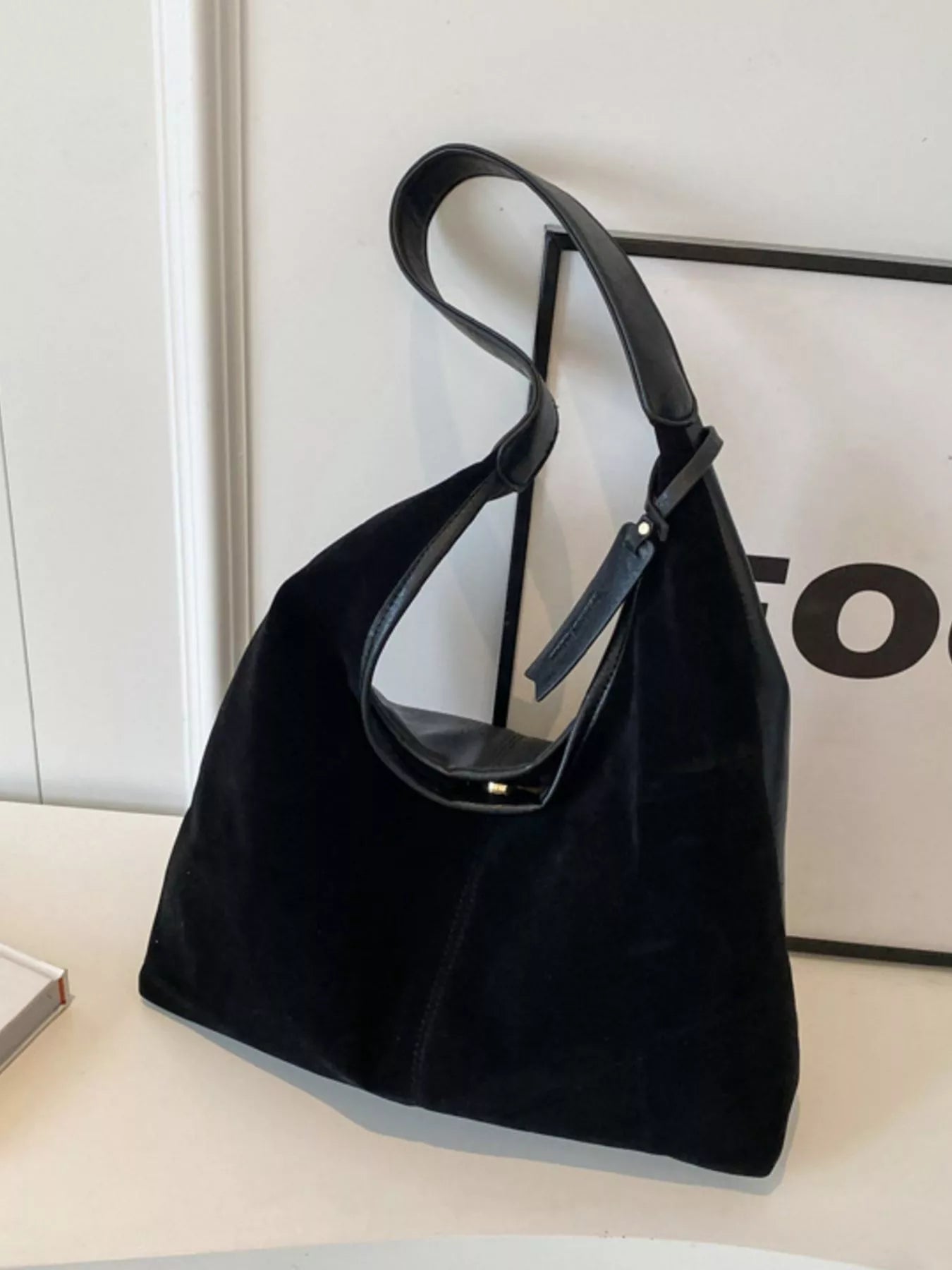 Vintage Suede Shoulder Bag
