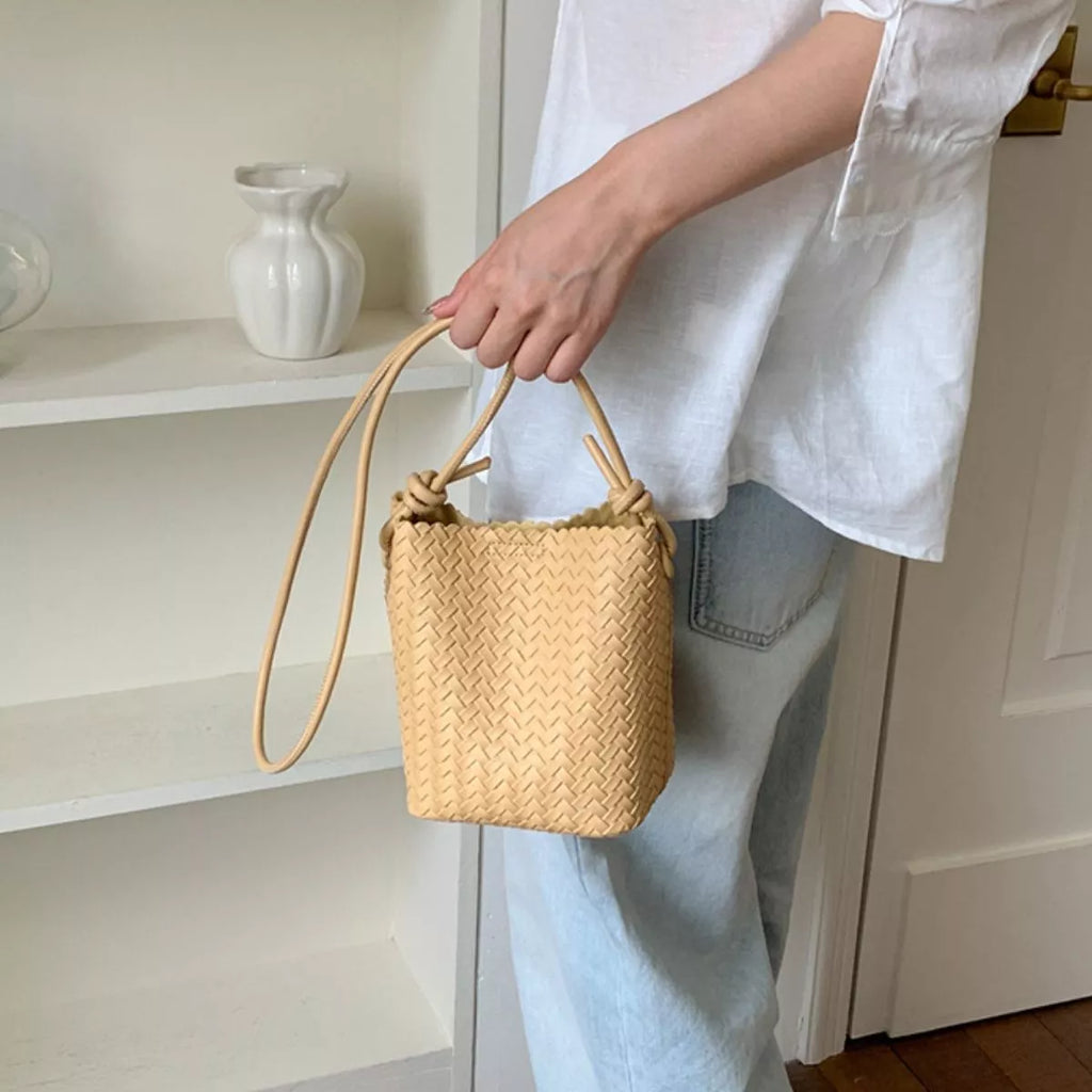 Woven Straw Crossbody Bag
