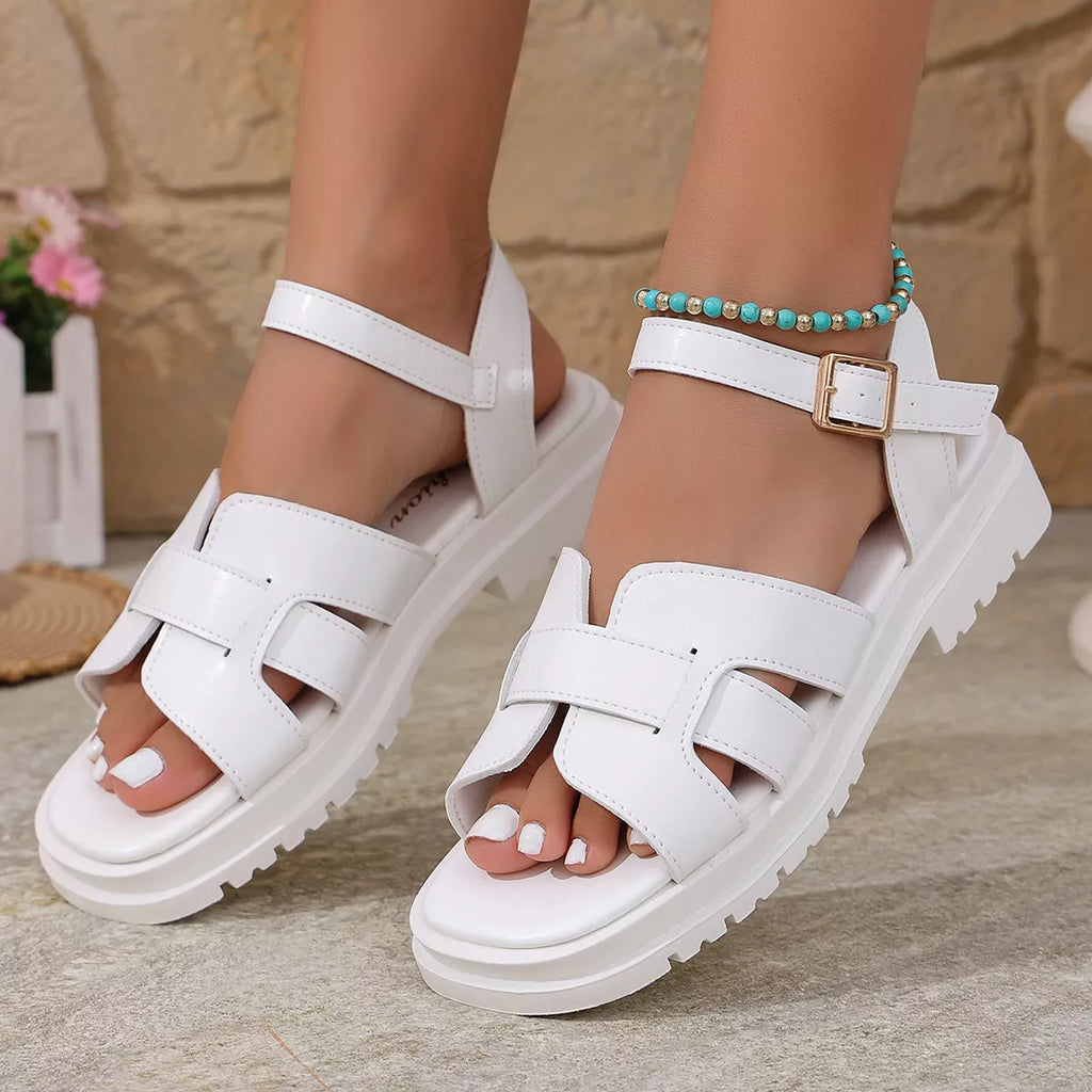 Open Toe Flats Sandals