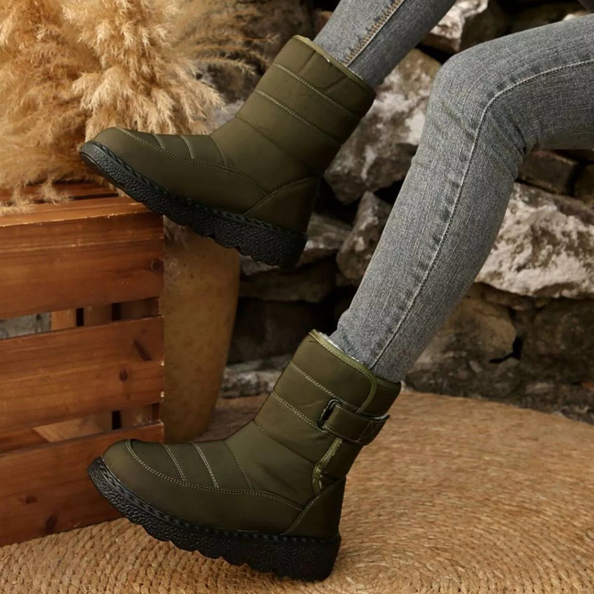 Round Toe Platform Boots