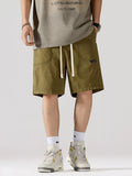 Men's Full Size Cargo Drawstring Shorts Plus Size