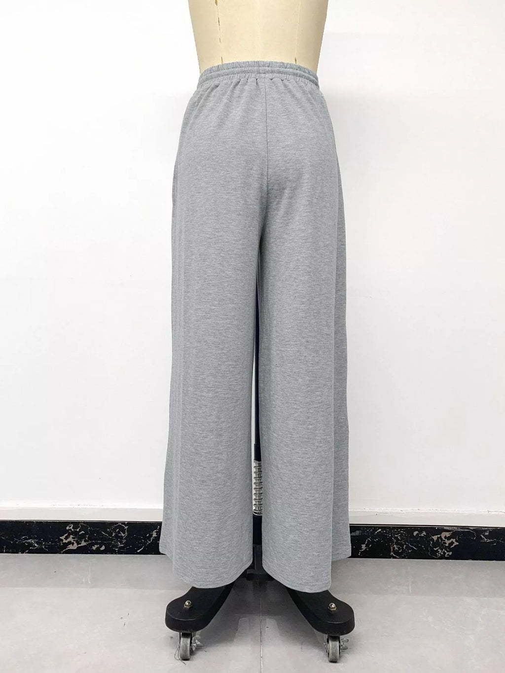 Drawstring Wide-Leg Sweatpants