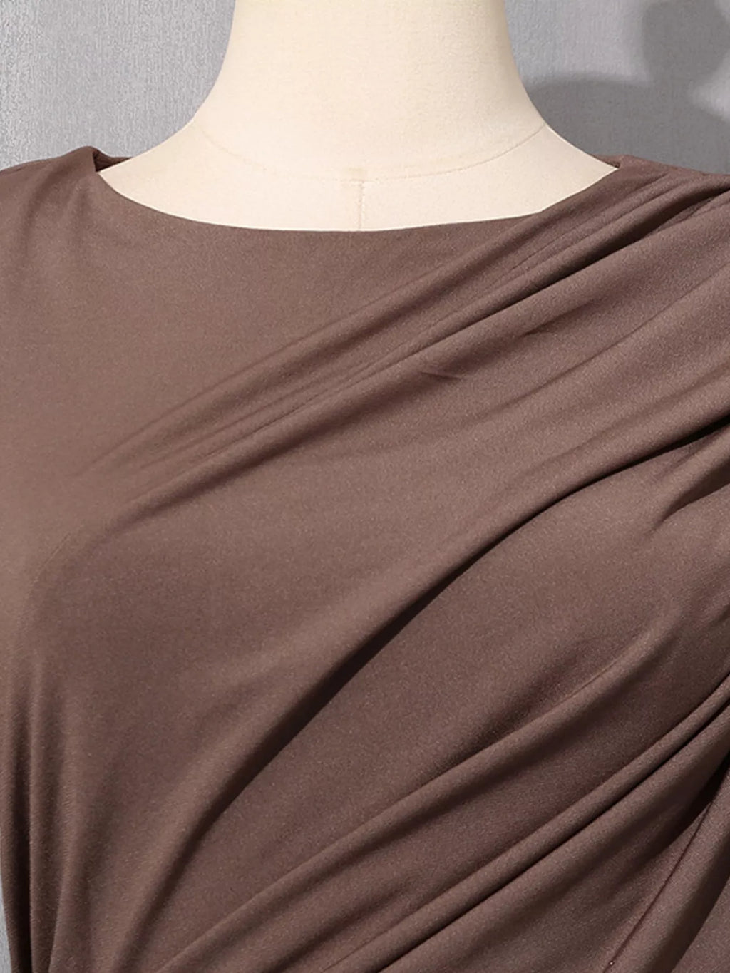 Ruched Long-Sleeve Maxi Dress with Cutout Detail