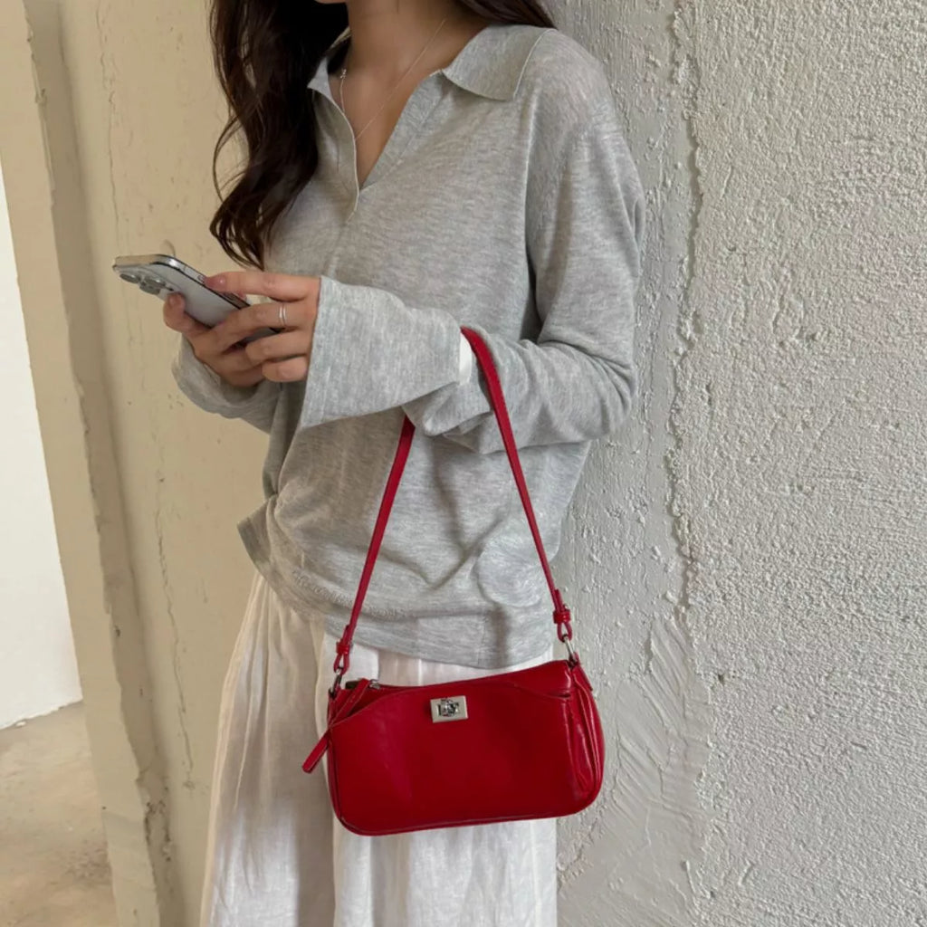 PU Leather Shoulder Bag
