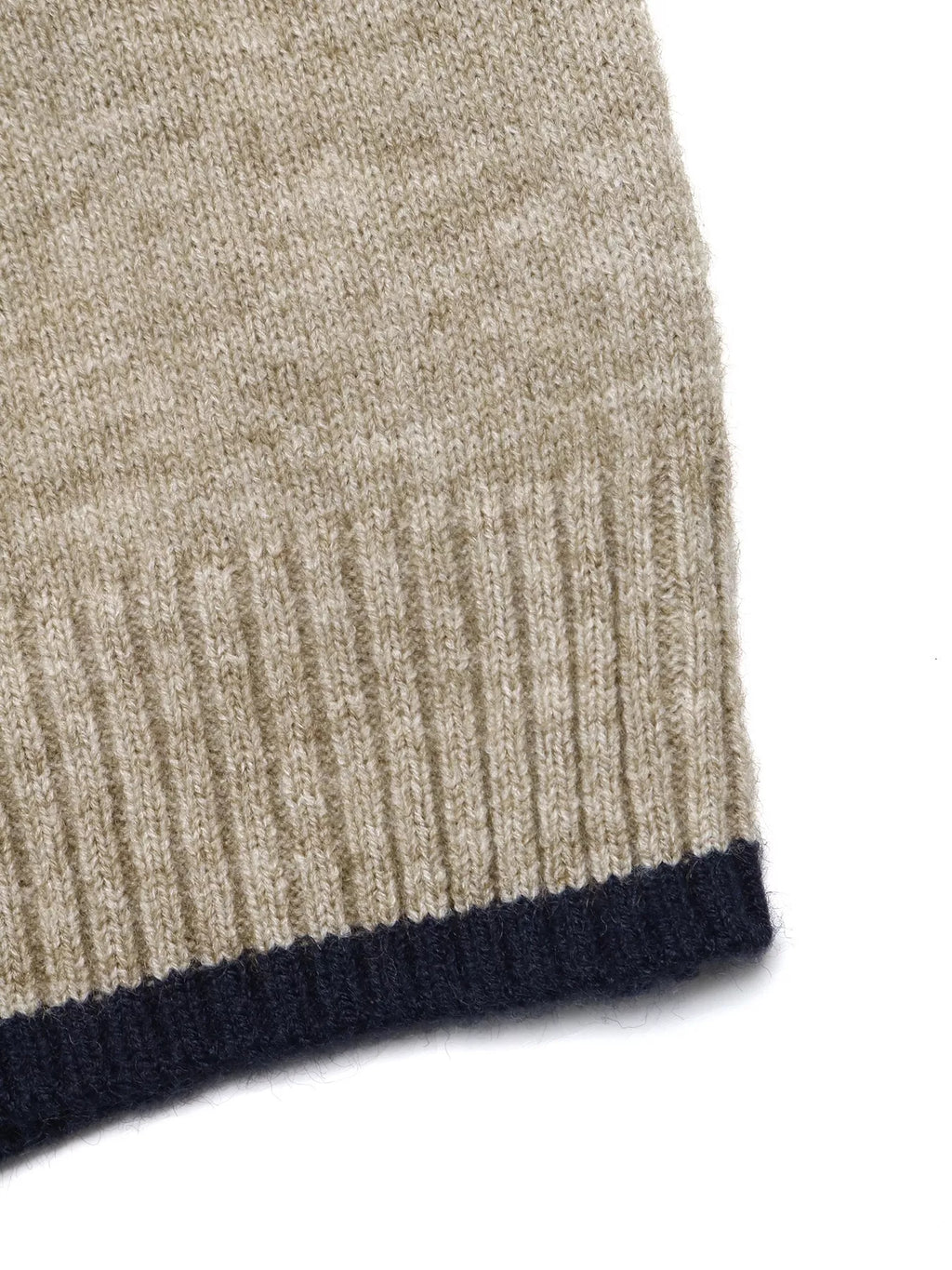 Cozy Mock Neck Sweater with Contrast Trim