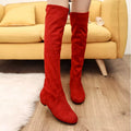 Round Toe Block Heels Boots