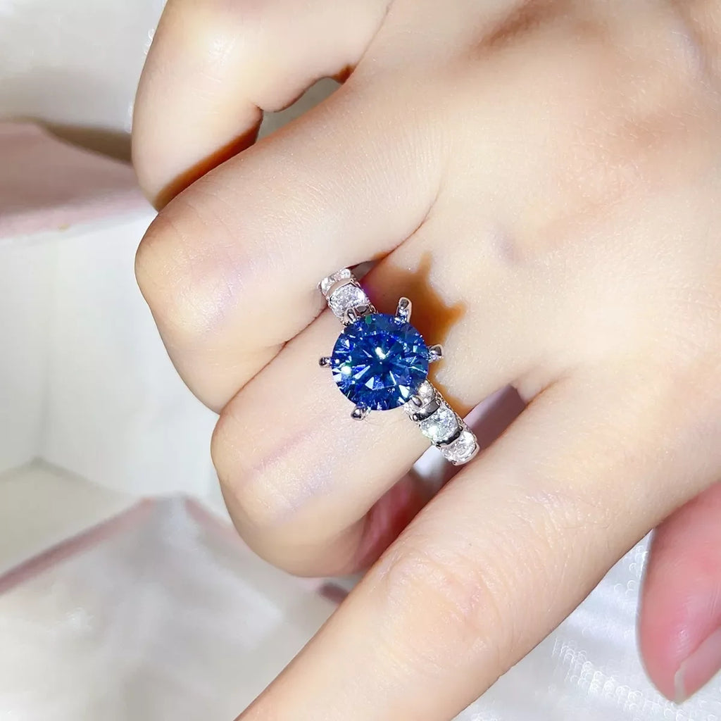 3 Carat 925 Sterling Silver Moissanite Ring