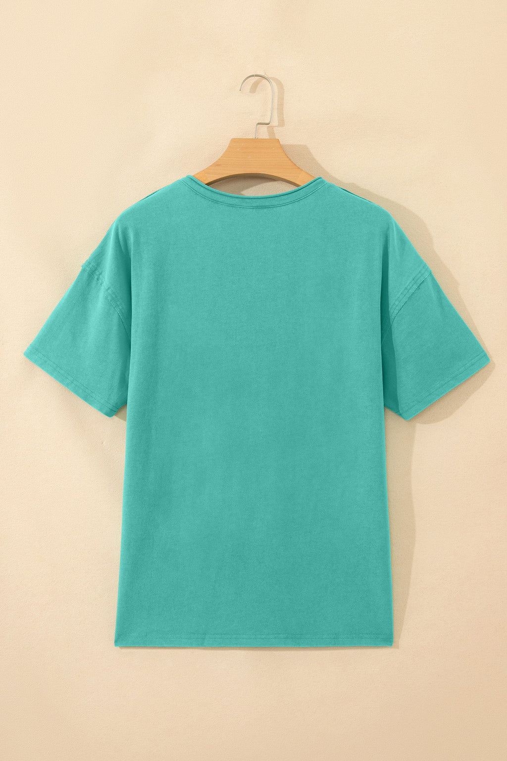 Mint Green Cotton Mineral Wash T Shirt