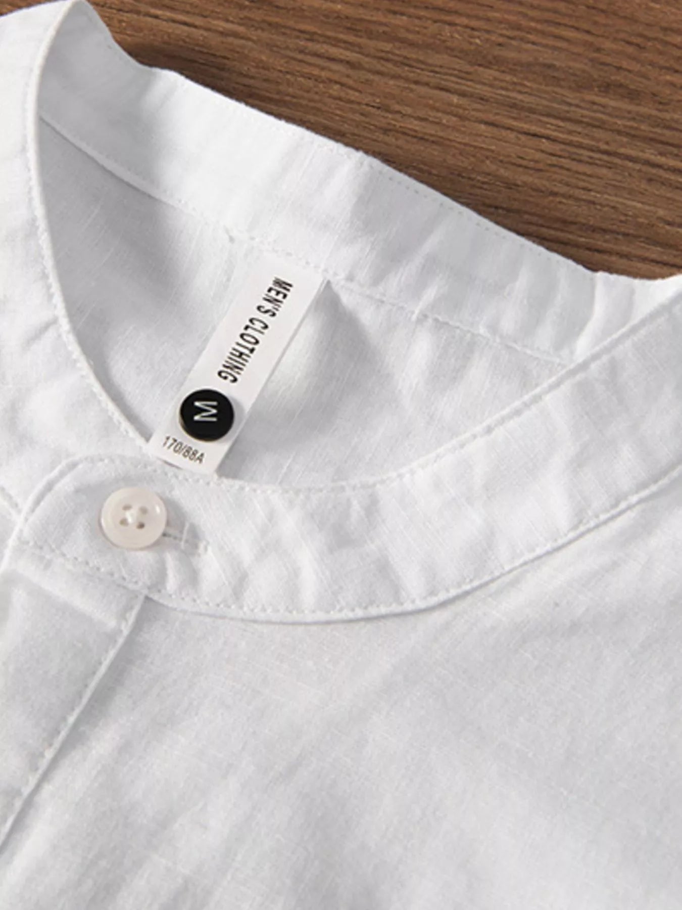 Men's Plus Size Button Detail Short Sleeve Blouse