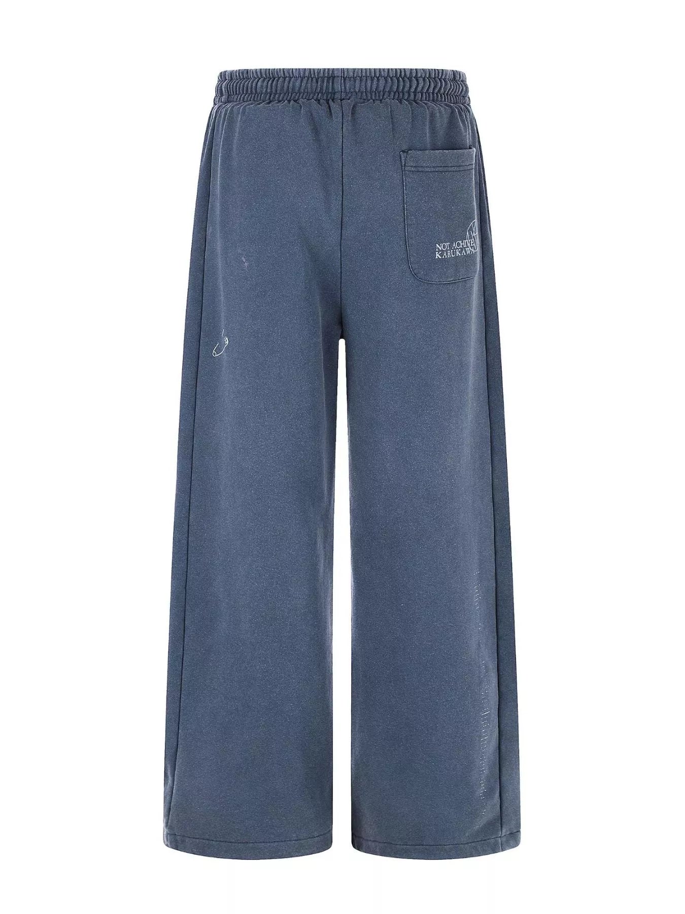 Men's Drawstring Wide-Leg Sweatpants