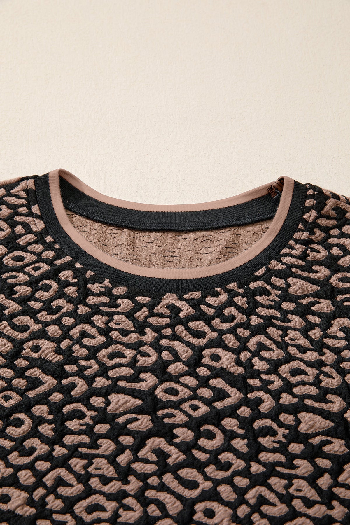 Leopard Bubble Sleeve Mini Dress