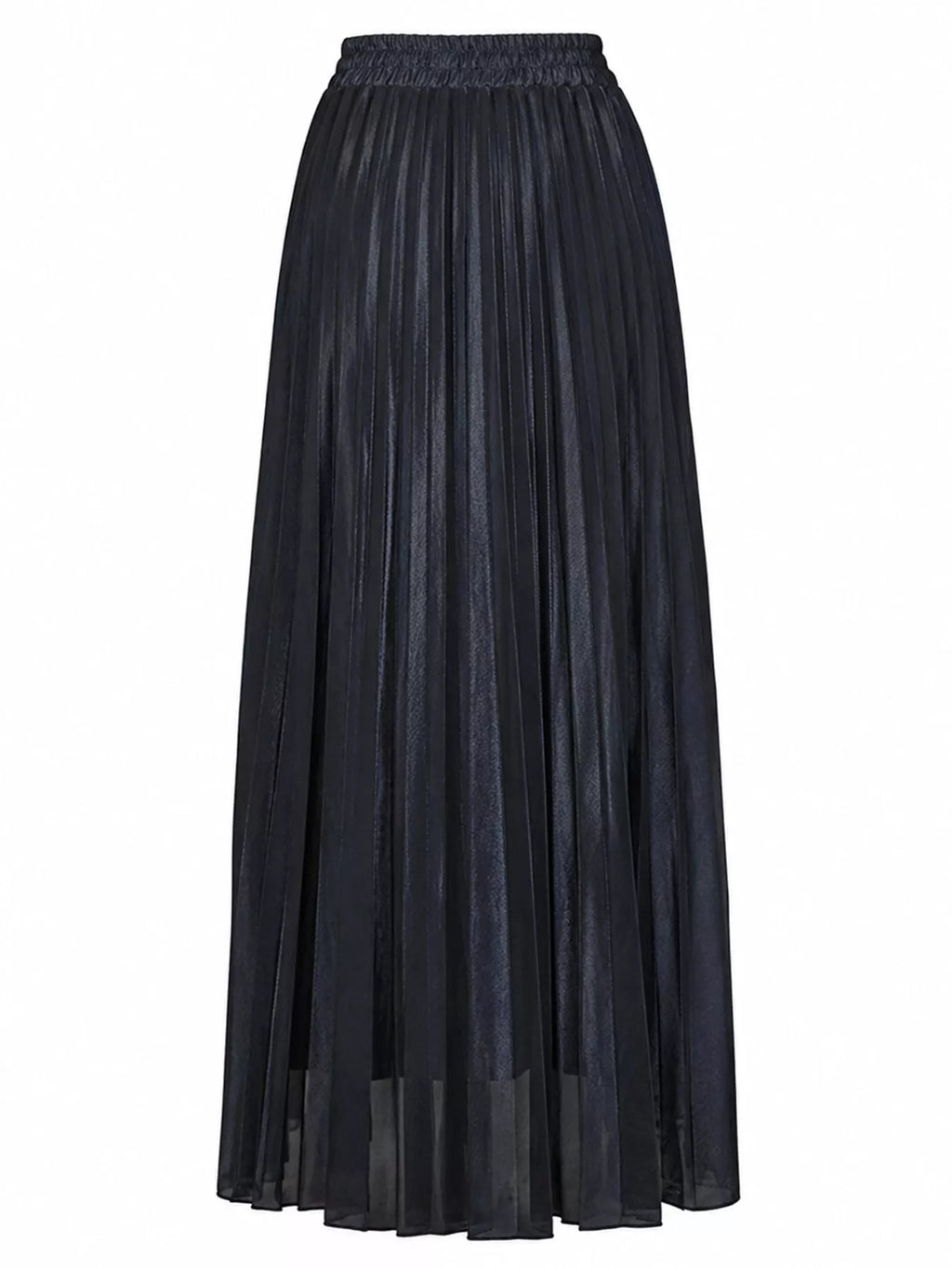 High-Waisted Pleated Maxi Skirt