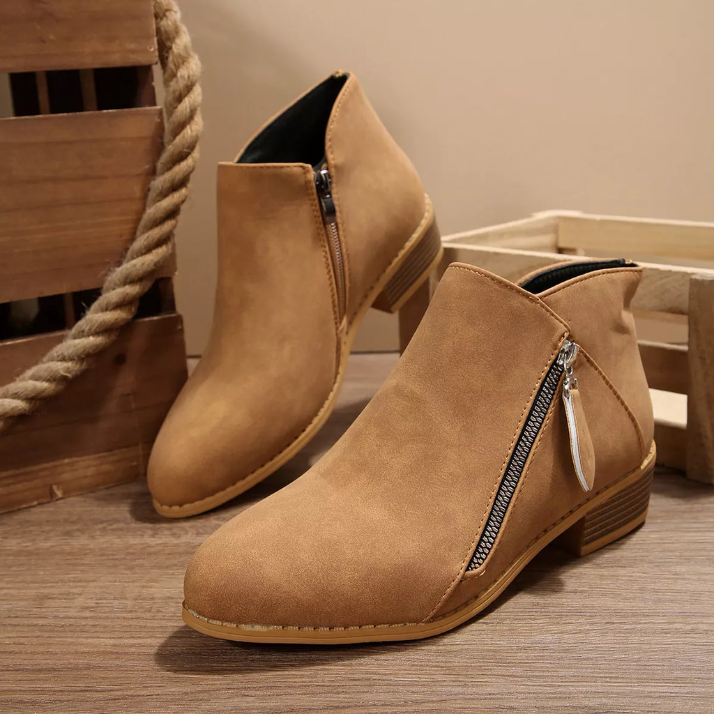 Block Heels Ankle Boots