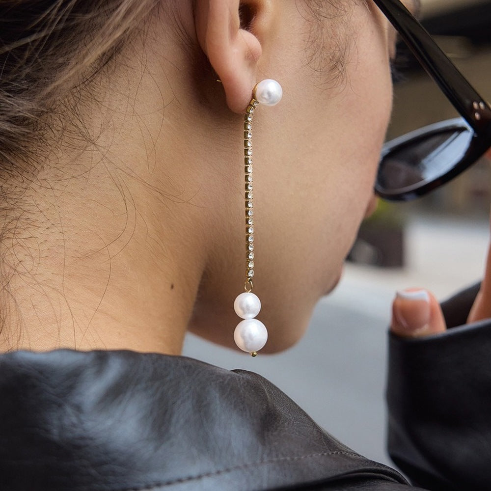 Pearl Tassel Earrings