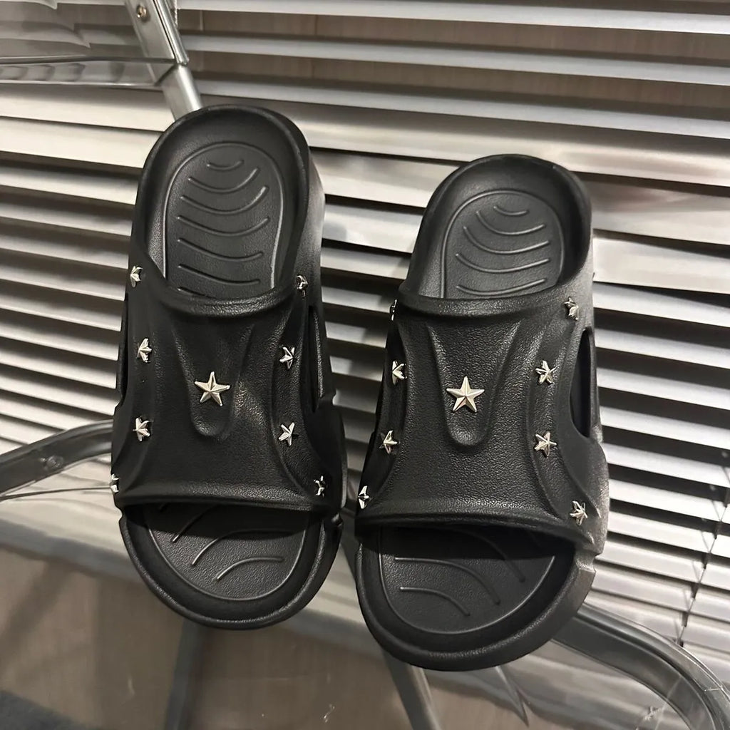 Star Studded Platform Comfort Sandals