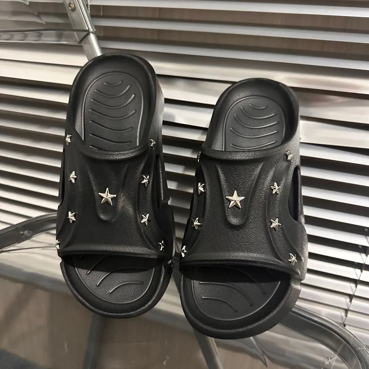 Star Studded Platform Comfort Sandals