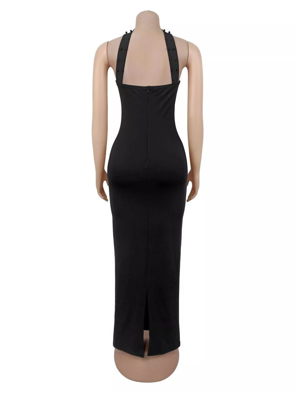 Rhinestone Tube Bodycon Maxi Dress