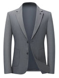 Men's Lapel Collar Long Sleeve Blazer