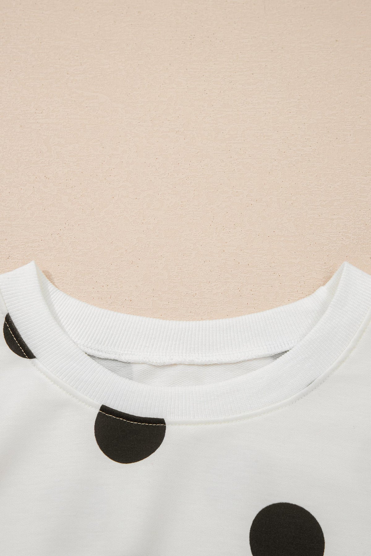 Polka Dot Long Sleeve Flared Mini Dress