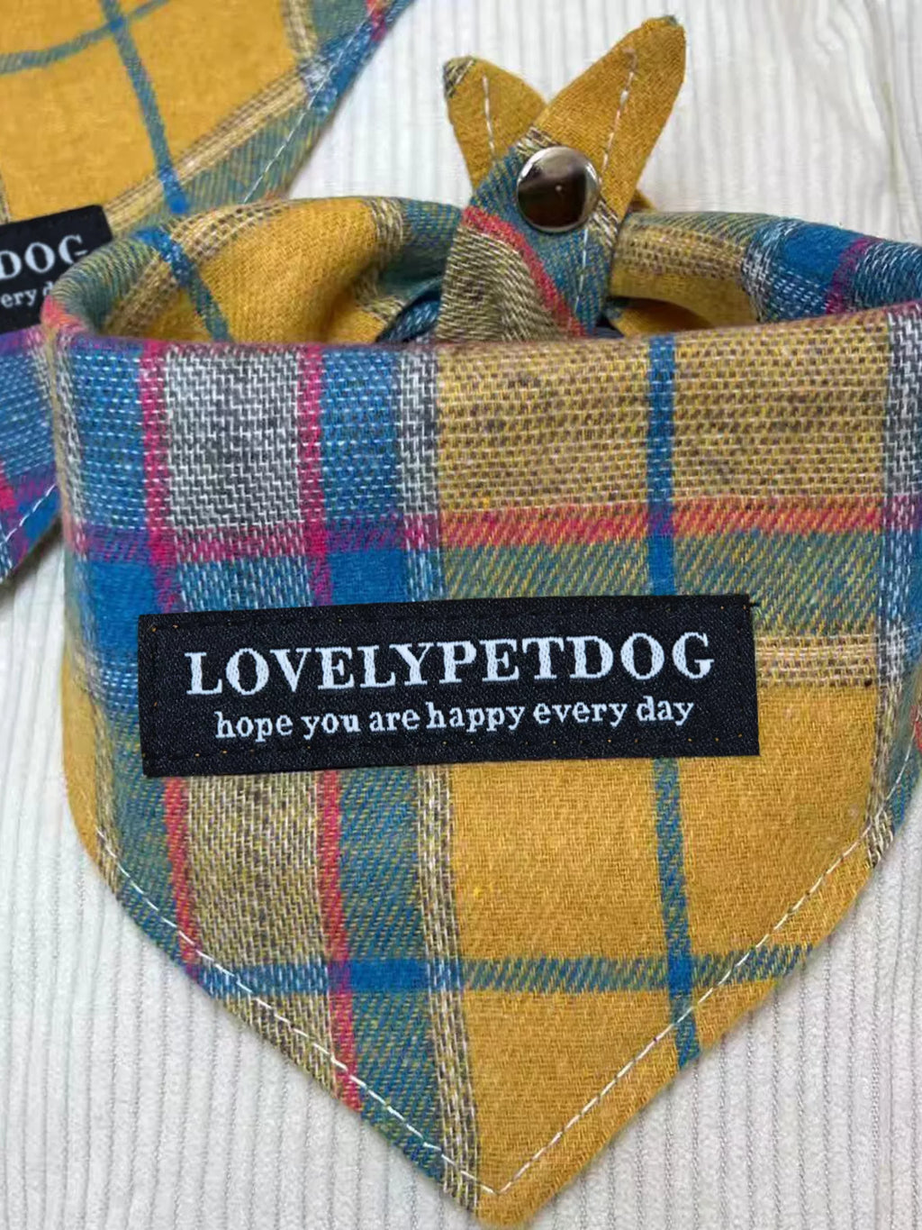 Plaid Pet Scarf