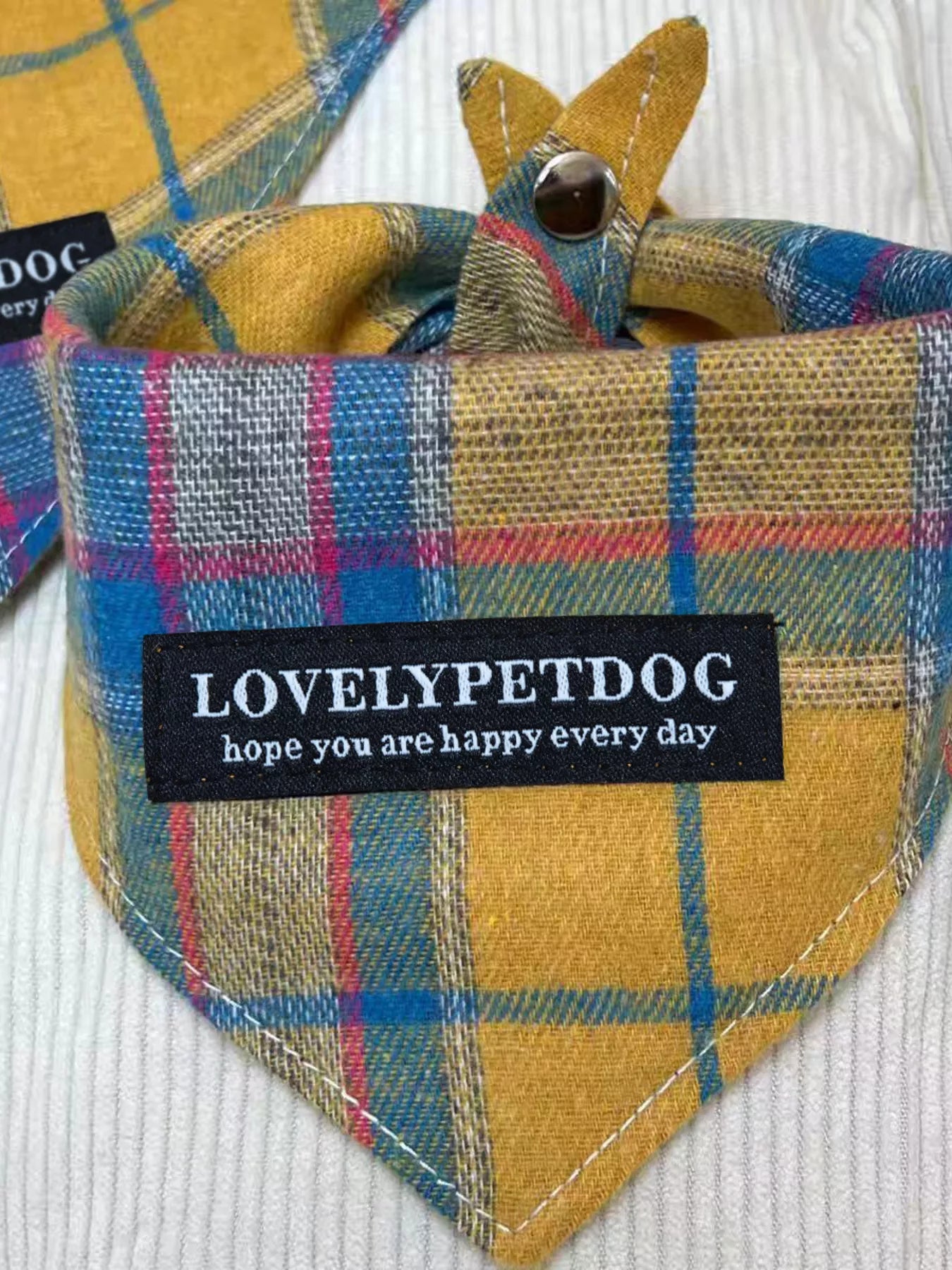 Plaid Pet Scarf